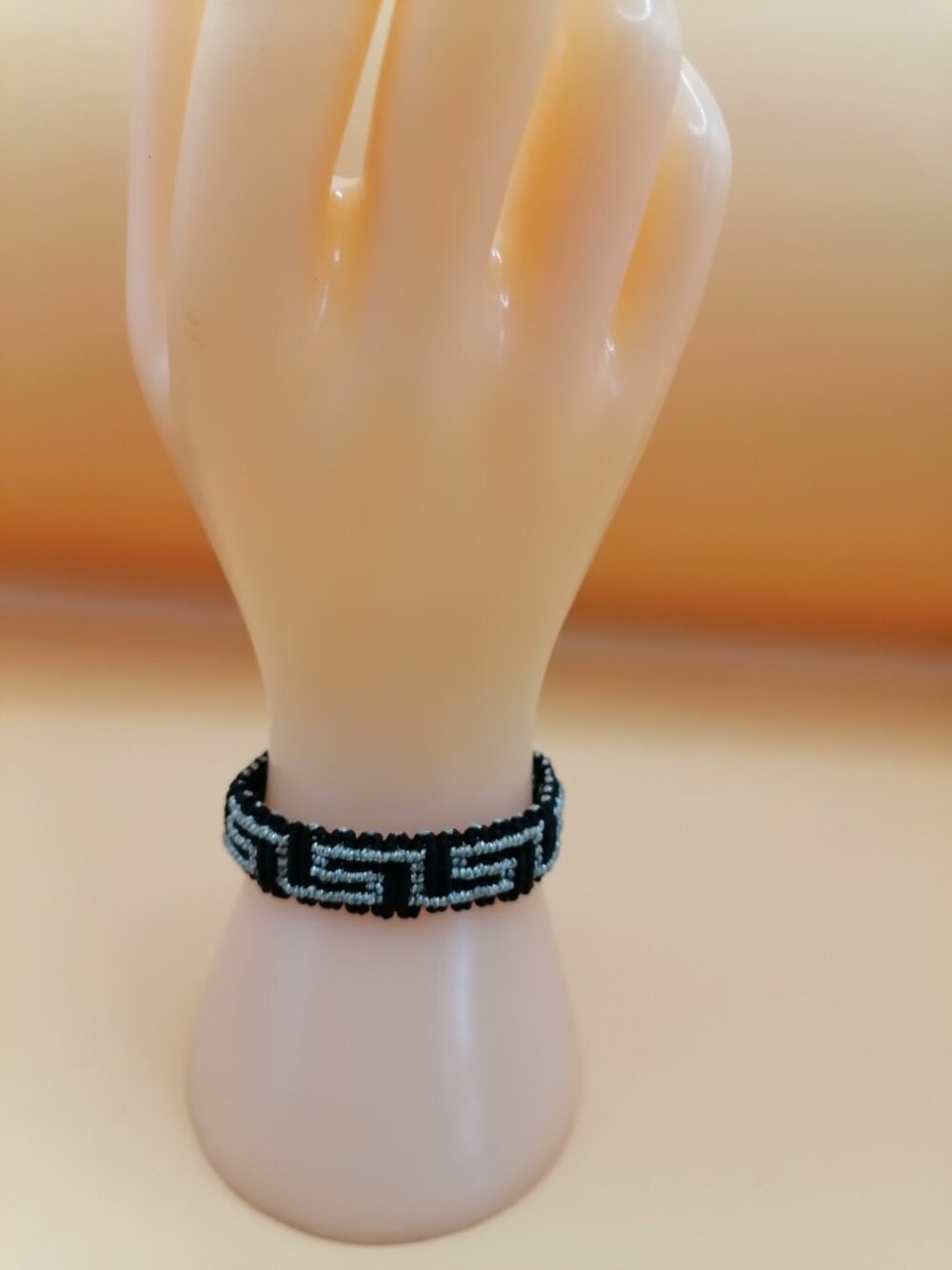 Handmade Bracelet with Greek Labyrinth Design